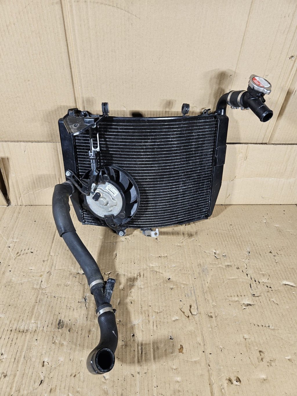 2013 Honda CBR600RR Radiator Complete with Fan hoses OEM 2013-2020 Honda CBR60012