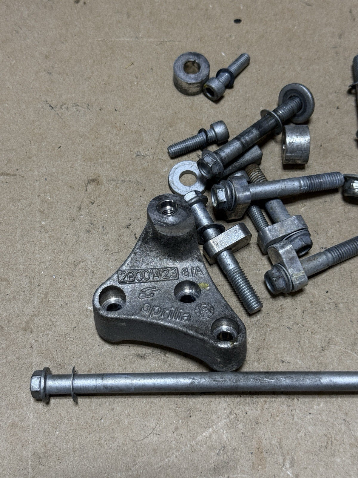15-18 Aprilia RSV4 1000 OEM Engine Frame Mount Bolts Hardware Set