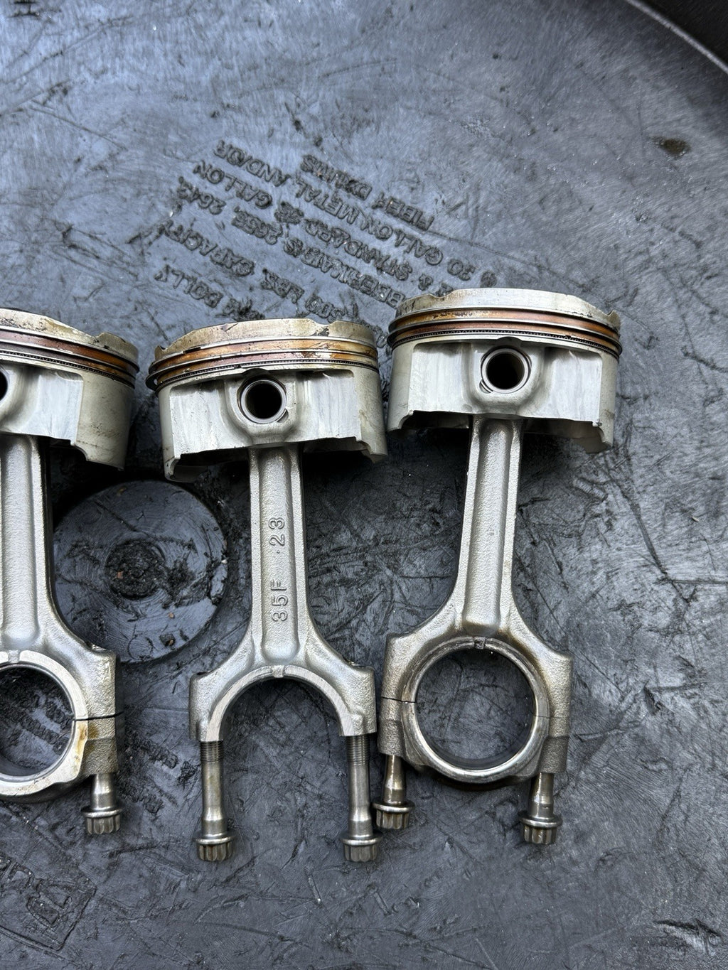 2000-2003 Suzuki GSXR750 OEM Engine Motor Block Pistons Connecting Rods Assembly17