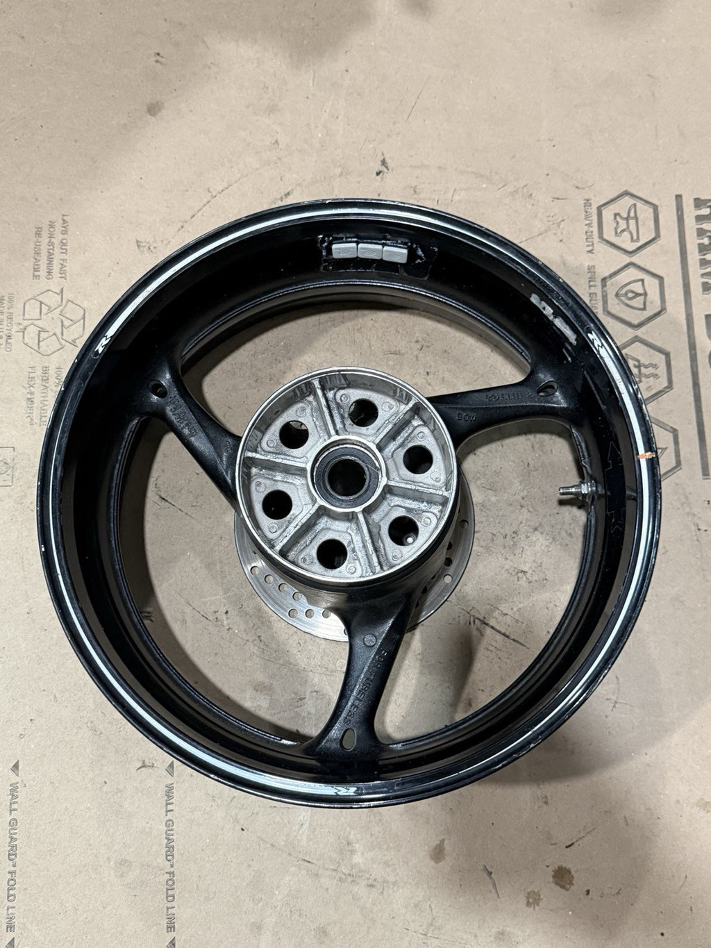 09-16 Suzuki GSXR1000 OEM Rear Wheel Rim Hub Sprocket Rotor Assembly Black