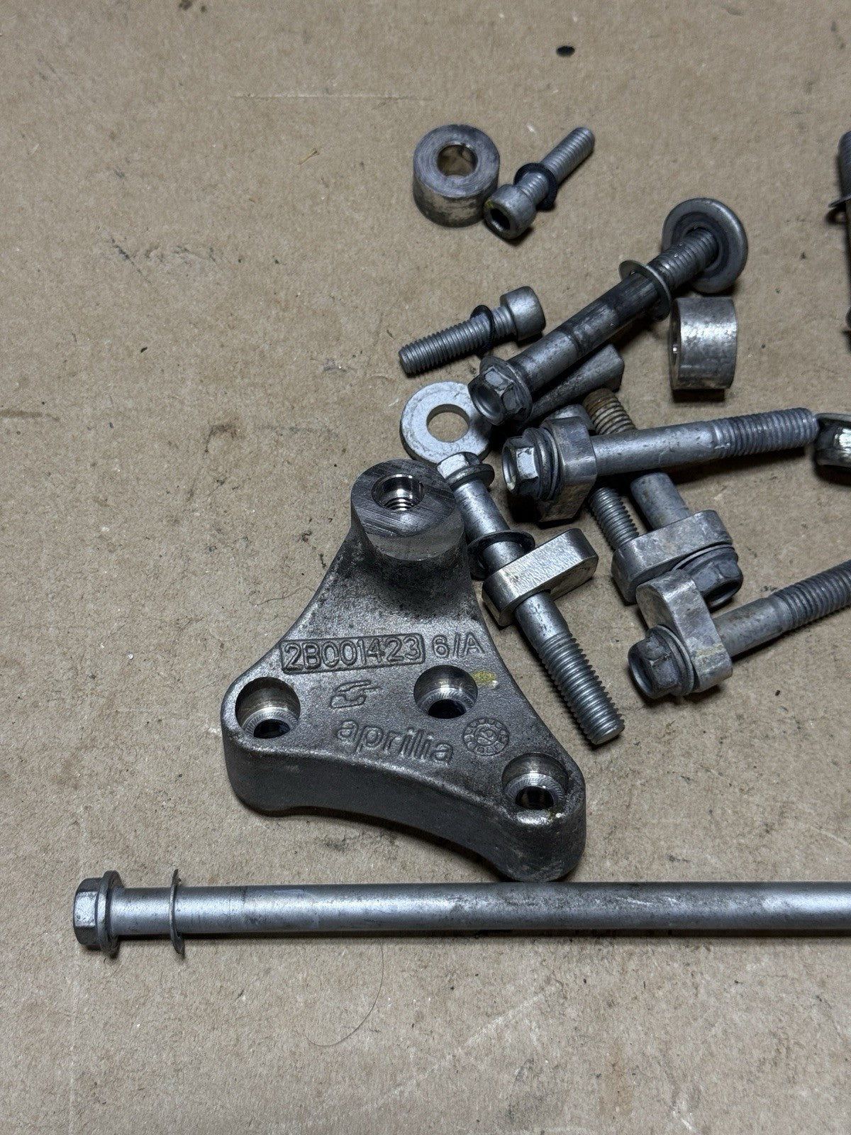 15-18 Aprilia RSV4 1000 OEM Engine Frame Mount Bolts Hardware Set