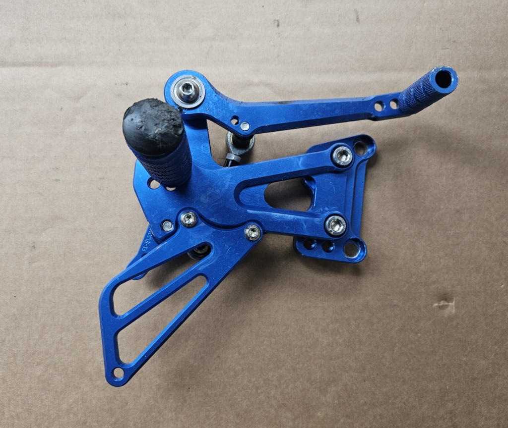 2009-2014 BMW S1000RR Cnc Rearset Footpegs Blue Foot Peg Footrest Shifter Pedal