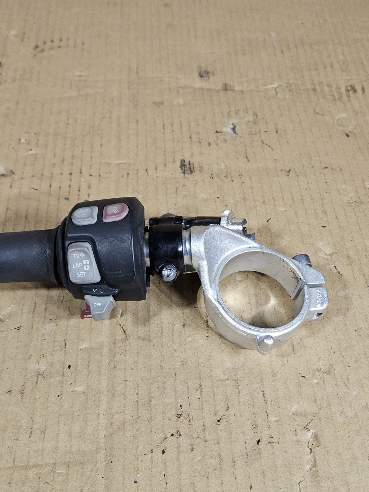 09-14 BMW S1000RR OEM Left Clip On Handlebar Clutch Lever Switch Housing Control1