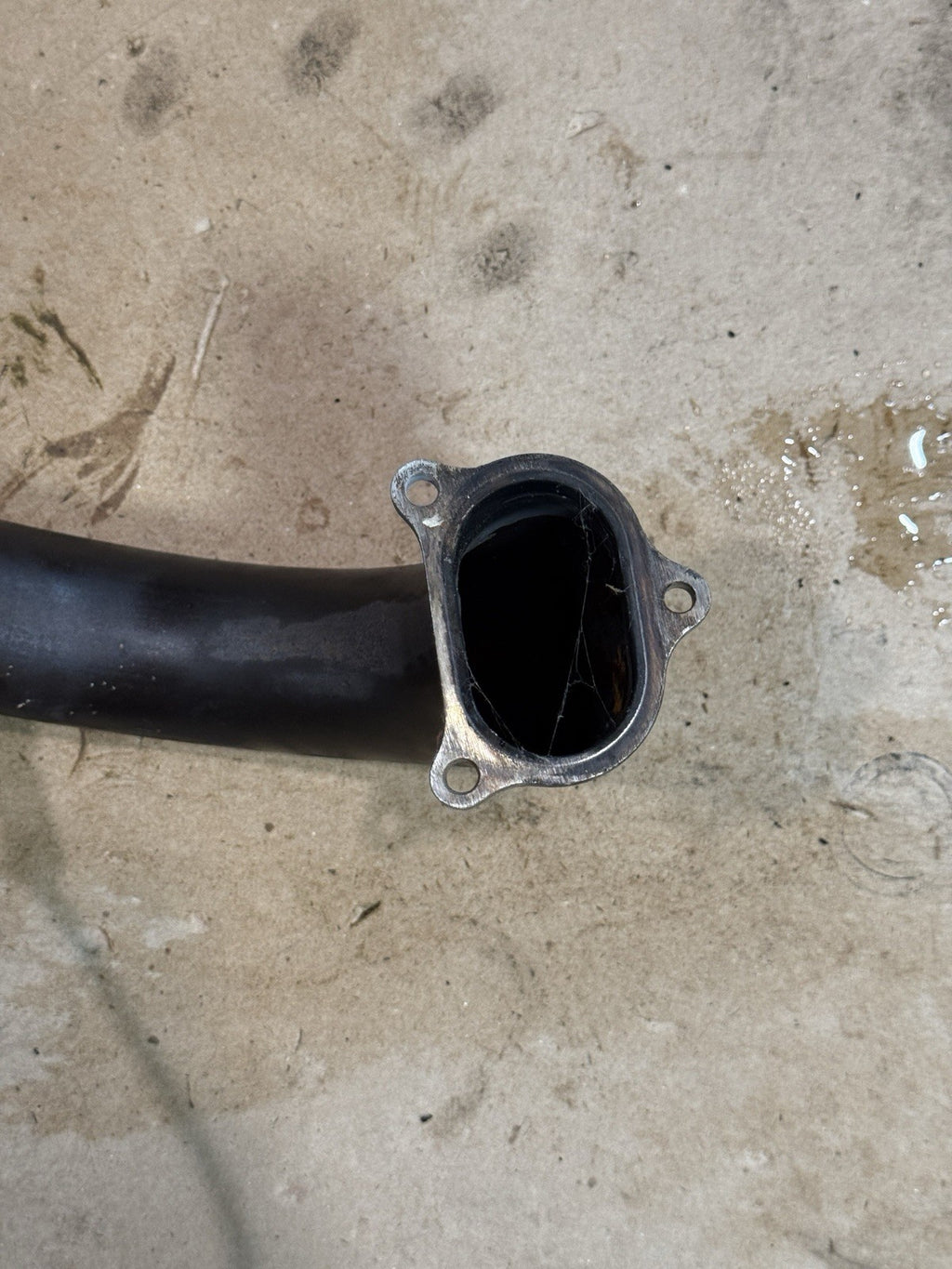 2011-13 Ducati 848 Evo 1098 1198 OEM Exhaust Headers Mid Pipe Assembly Straight