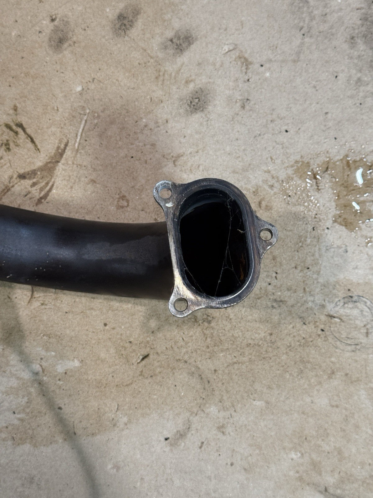 2011-13 Ducati 848 Evo 1098 1198 OEM Exhaust Headers Mid Pipe Assembly Straight