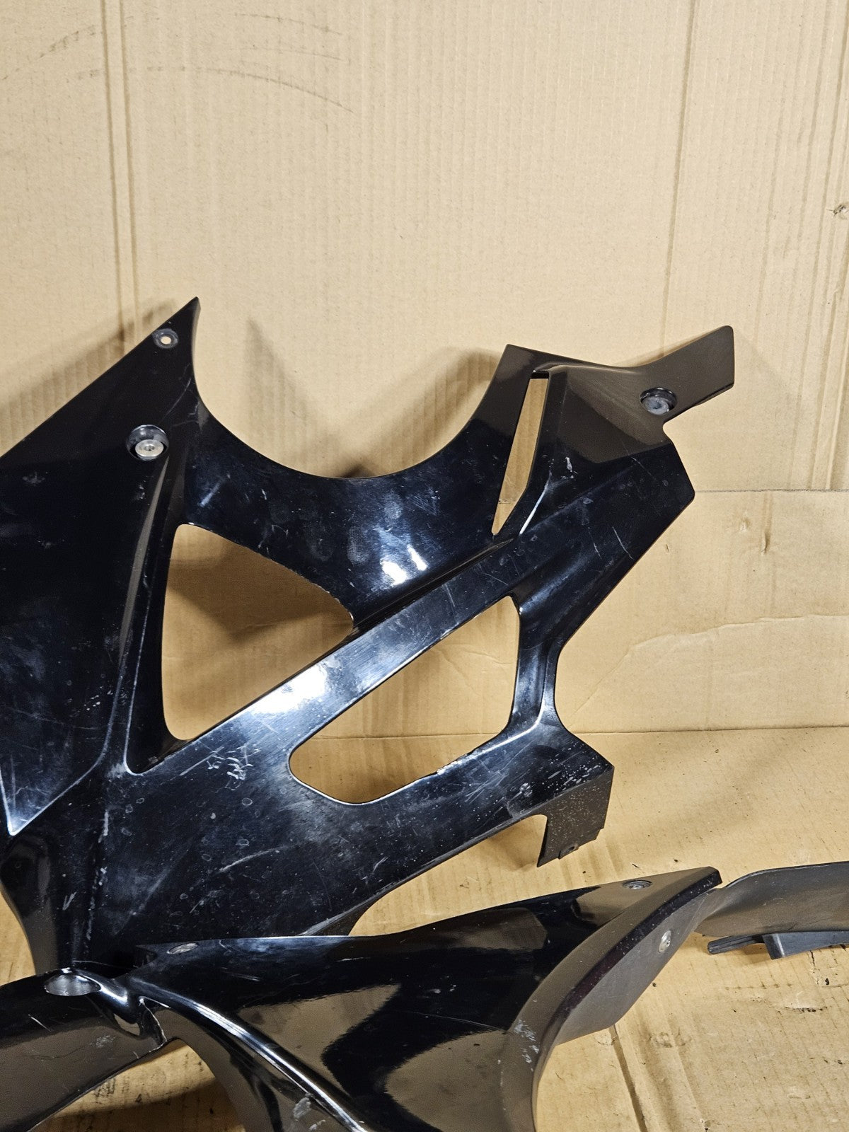 2012 BMW S1000RR OEM Lower Side Underpanel Fairing Trim Left Right Pair Black2