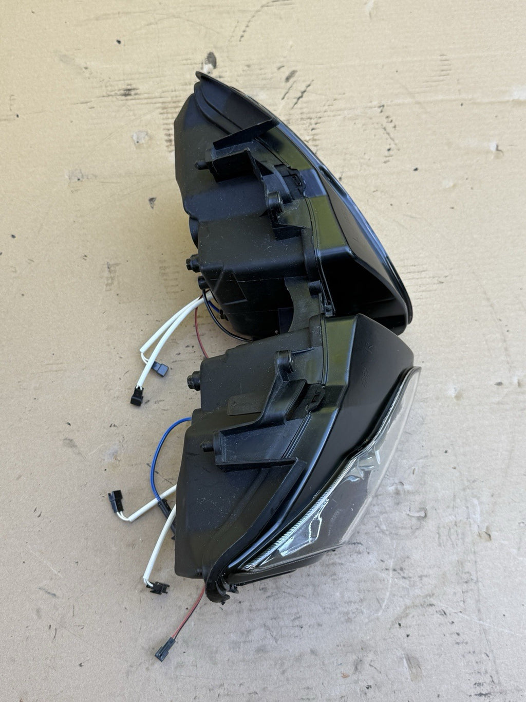 2008-2011 Honda CBR1000RR Fireblade LED Angel Eyes Halo Headlight Assembly SC596