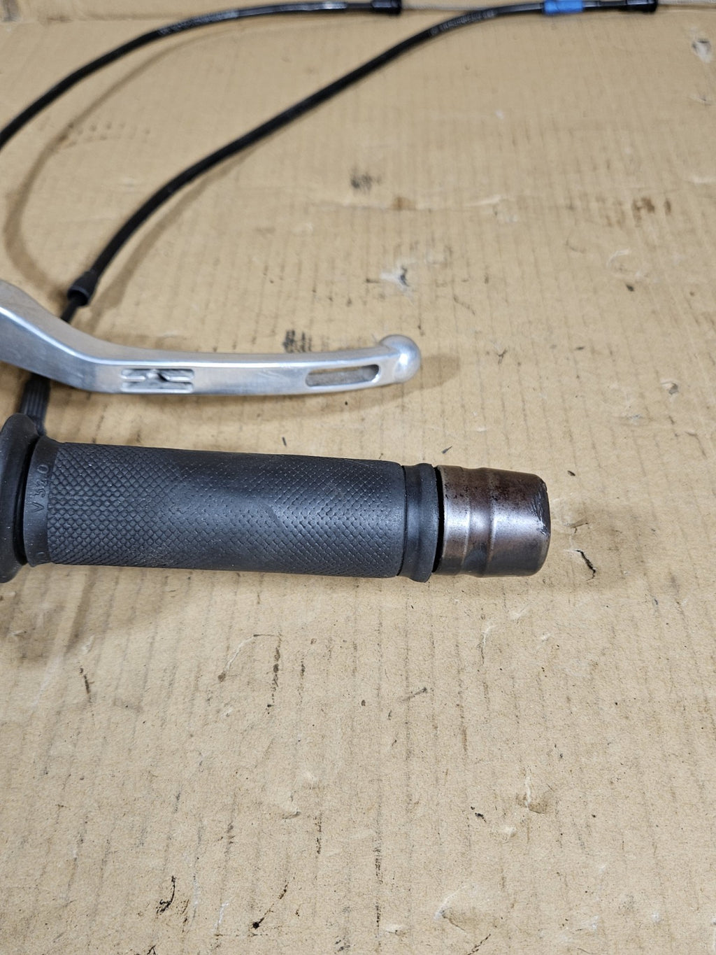 09-14 BMW S1000RR OEM Right Clip On Throttle Brake Master Cylinder Heated Grip1
