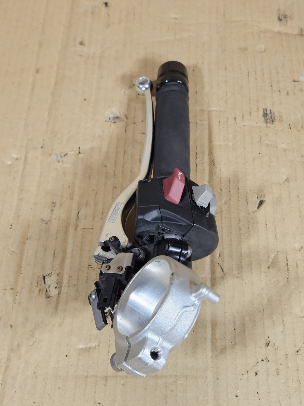 09-14 BMW S1000RR OEM Left Clip On Handlebar Clutch Lever Switch Housing Control4