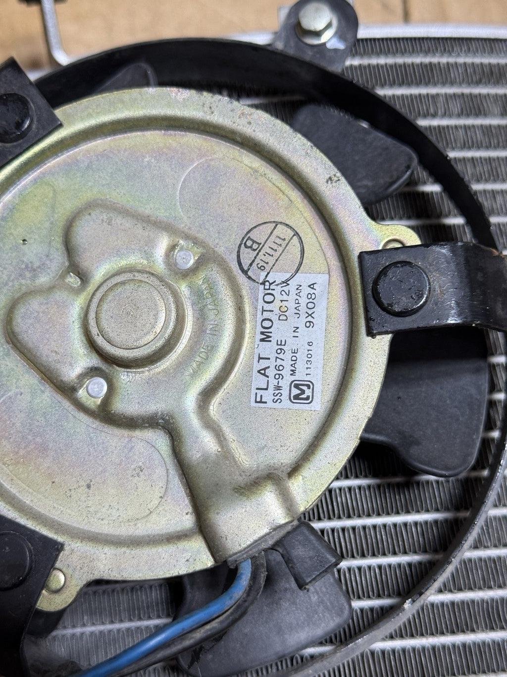 94-01 Ducati 748 916 996 Radiator Cooling Fan OEM 54840081A Engine Cooling Motor