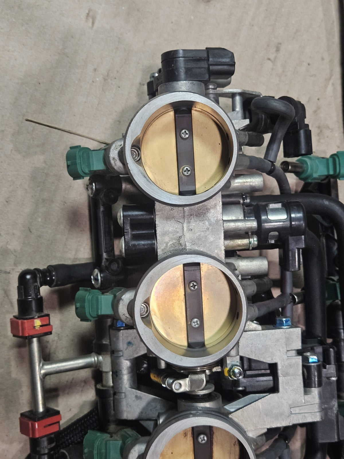 11-15 2014 Kawasaki Ninja ZX10R OEM Throttle Bodies Injectors Fuel Assembly Runs