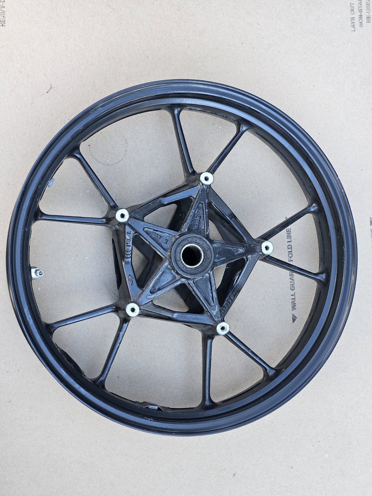 10-14 BMW S1000RR OEM Front Wheel Rim Factory Genuine Straight Clean Wheel