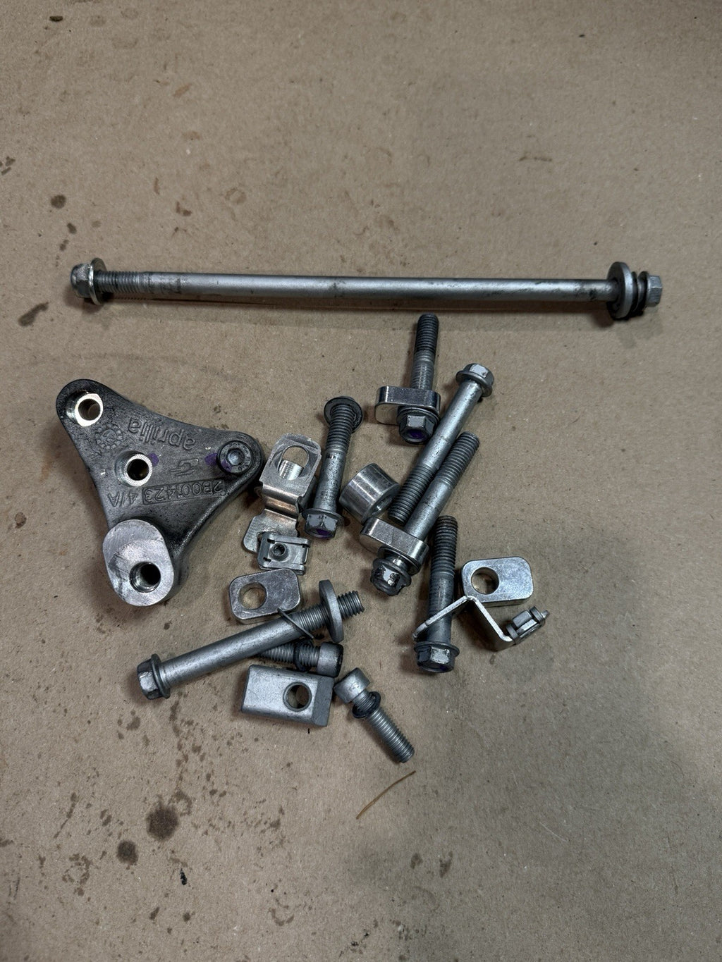 21-25 Aprilia RSV4 1100 OEM Engine Frame Mount Bolts Spacers Hardware Kit Genuin