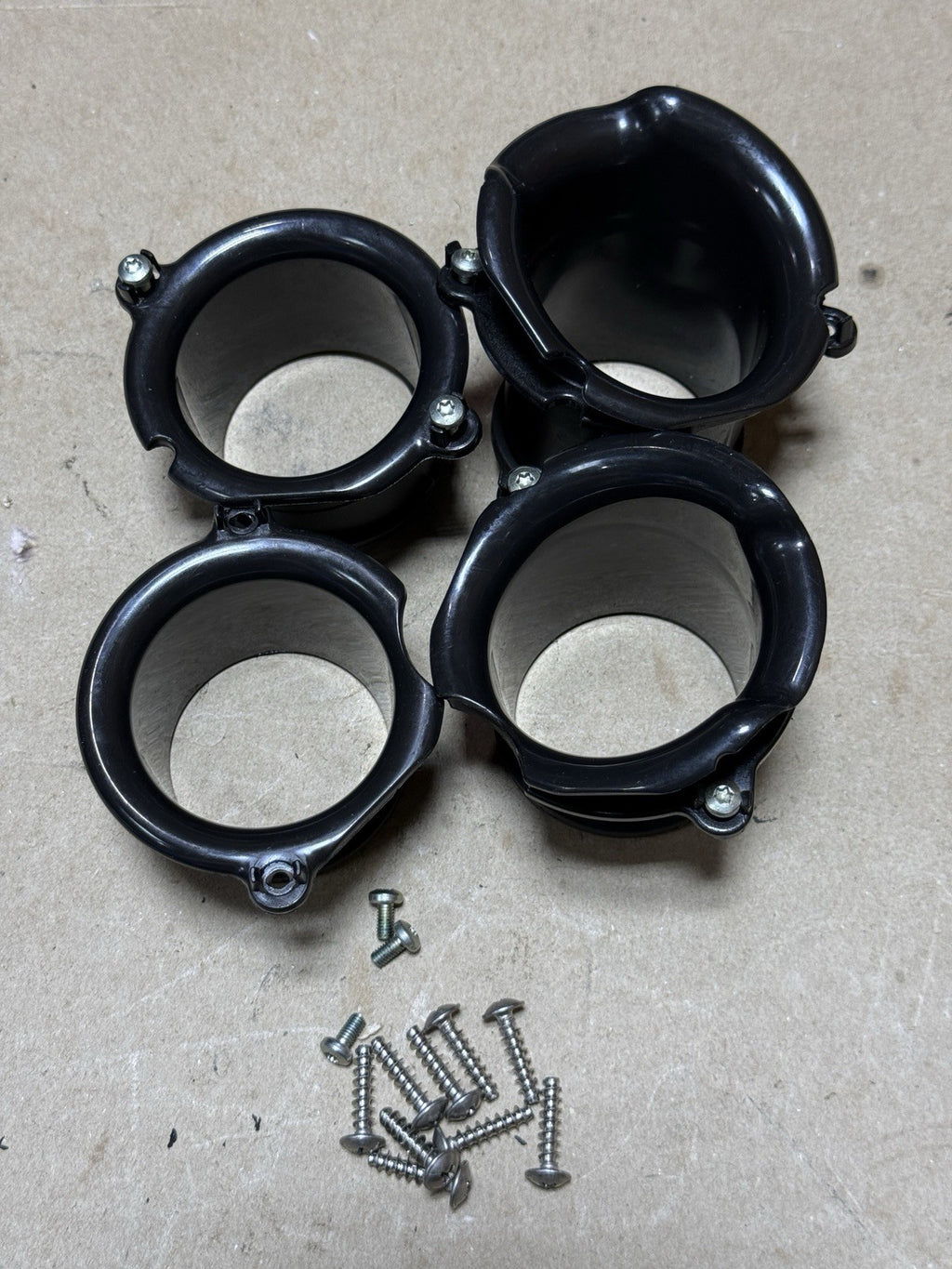 2015-2018 Aprilia RSV4 RR RF Tuono V4 OEM Airbox Intake Velocity Stacks Trumpets
