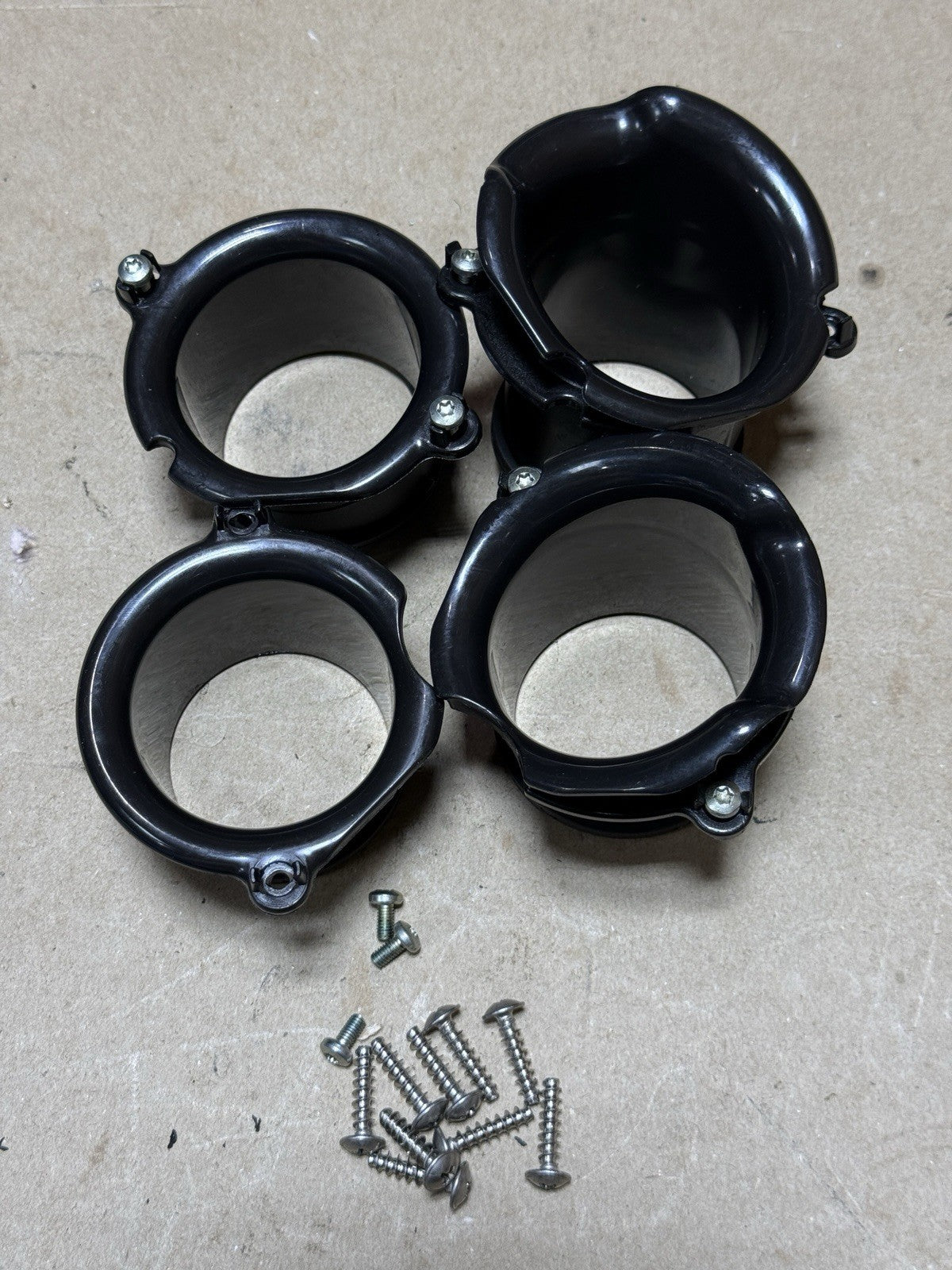 2015-2018 Aprilia RSV4 RR RF Tuono V4 OEM Airbox Intake Velocity Stacks Trumpets