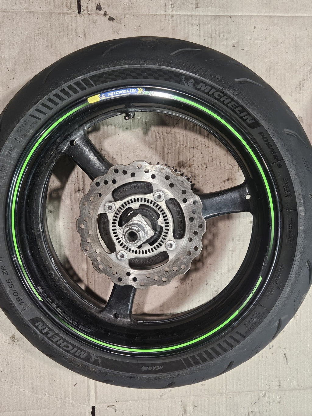 11-15 2014 Kawasaki Ninja ZX10R OEM Wheels Rims Set Rotors Tires Straight Clean