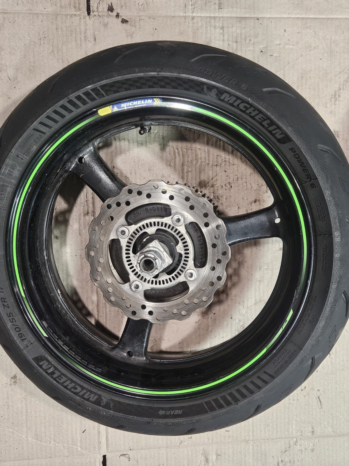 11-15 2014 Kawasaki Ninja ZX10R OEM Wheels Rims Set Rotors Tires Straight Clean