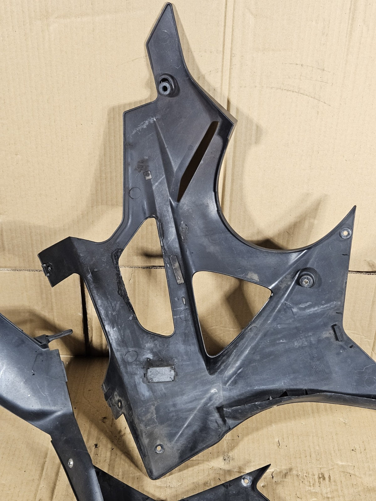 2012 BMW S1000RR OEM Lower Side Underpanel Fairing Trim Left Right Pair Black10