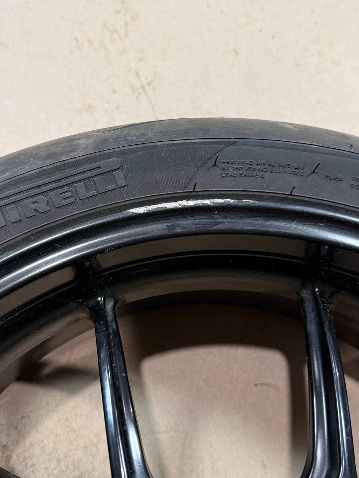 2011-13 Ducati 848 Evo 1098 1198 Rear Wheel Rim W/ Mounted Tire OEM Straight Tru