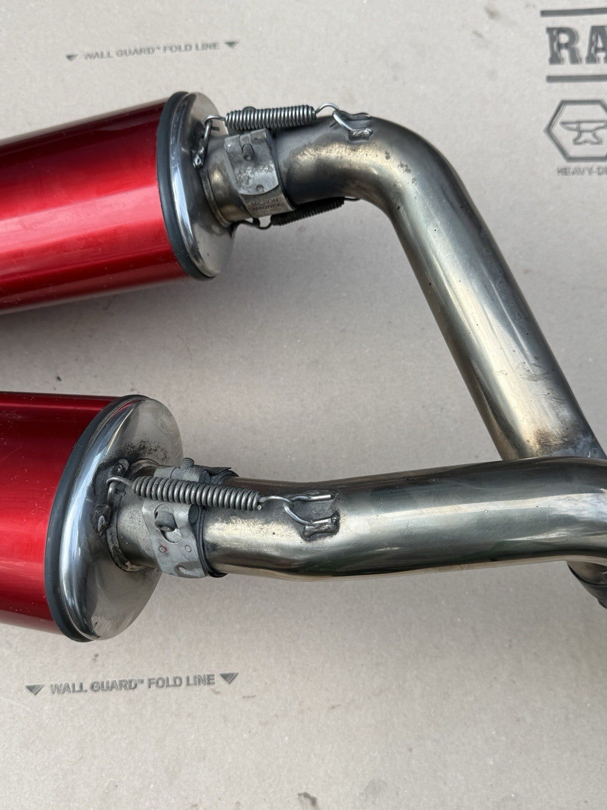 2000-2002 Ducati 748 748s 916 996 Mircon Exhaust System Aftermarket Slip-On Pipe