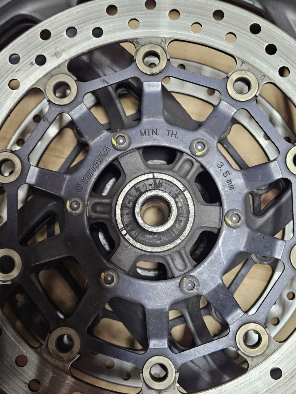 08-14 Honda CB1000R OEM Front Wheel Rim 17 inch Aluminum Hub Bearing Naked Bike