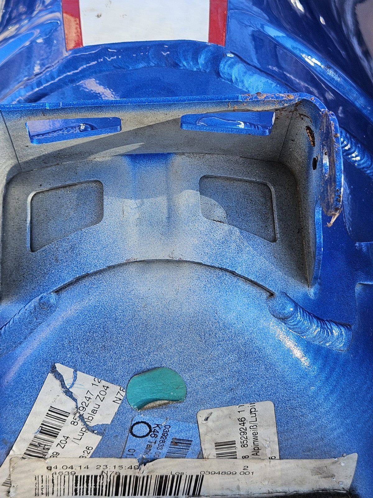 10-18 BMW S1000RR OEM Fuel Gas Tank Petrol Reservoir Factory Genuine Tank BLUE