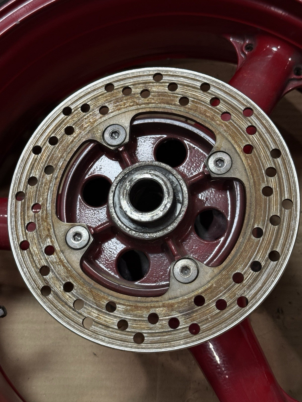 1998-2008 Kawasaki Ninja ZX6R ZX636 ZZR600 OEM Rear Wheel Rim Wheel Assembly17