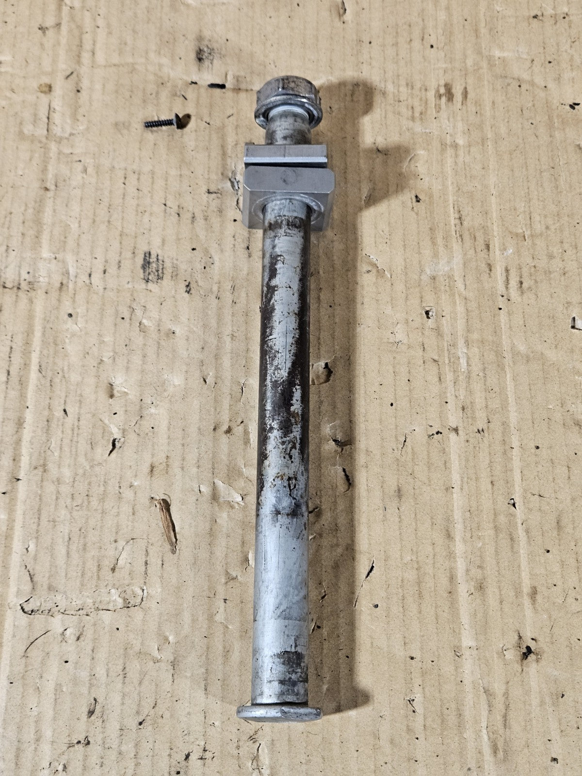  2013-2020 Honda CBR600RR Rear Axle with Chain adjuster blocks OEM Genuine4