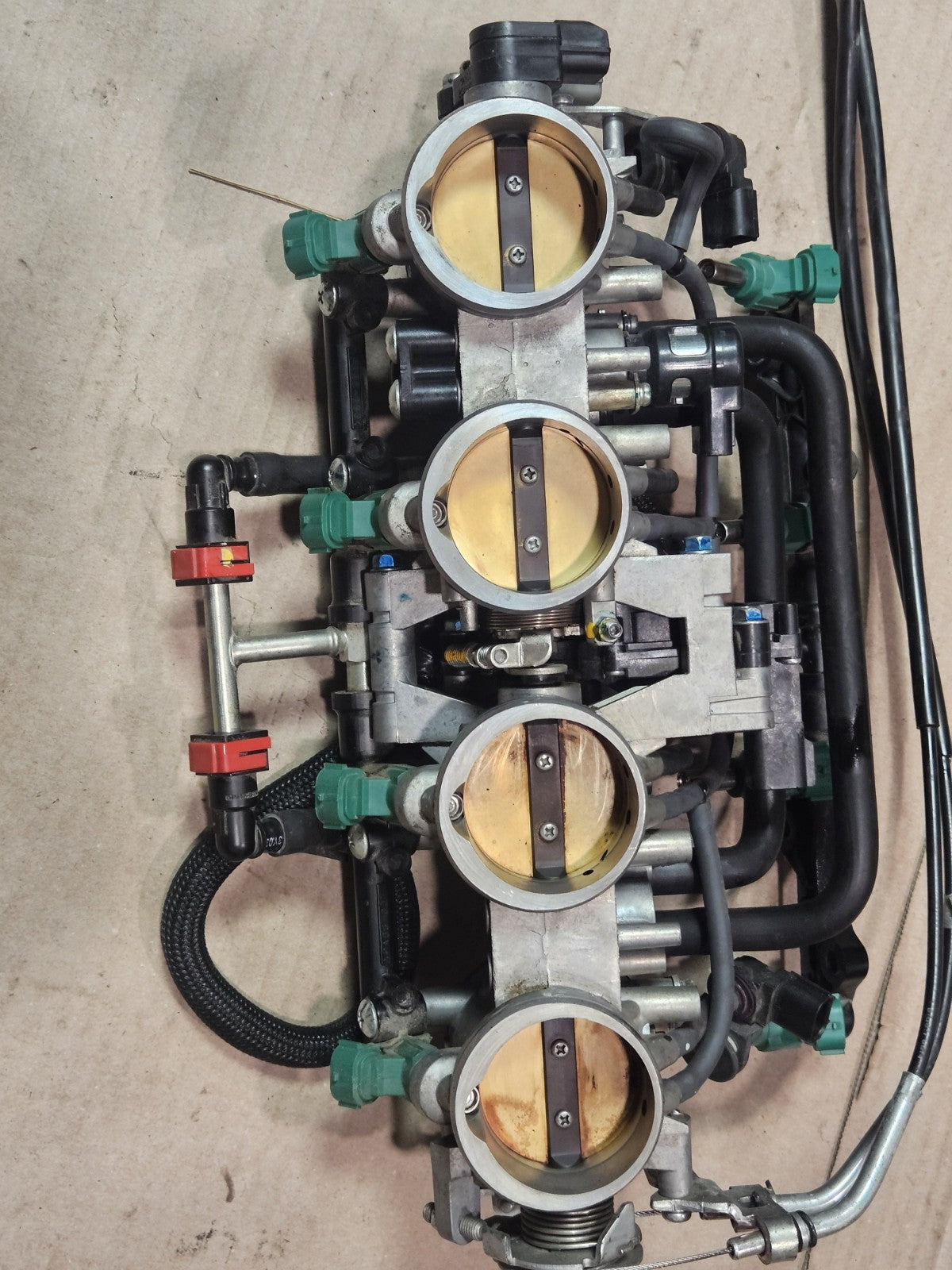 11-15 2014 Kawasaki Ninja ZX10R OEM Throttle Bodies Injectors Fuel Assembly Runs