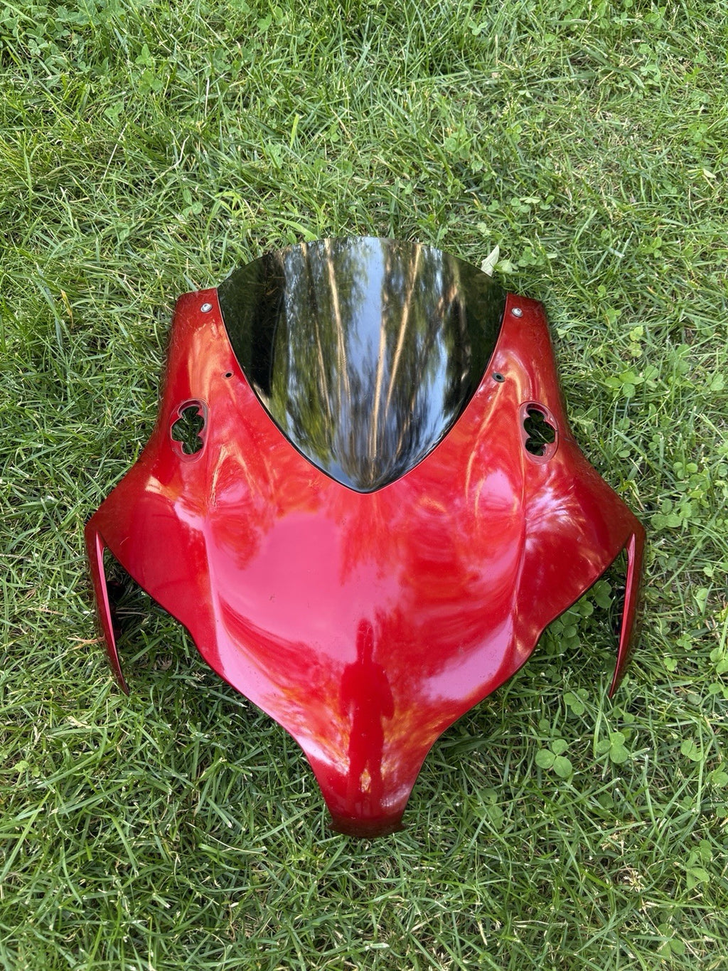 2008-2011 Honda CBR1000RR OEM Front Upper Nose Fairing Cowl Shroud Metallic Red7