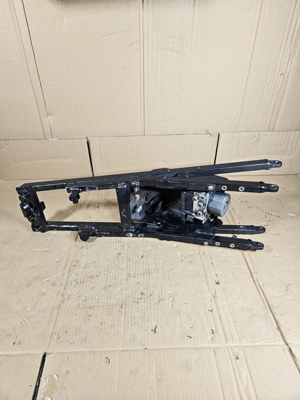 2012 BMW S1000RR OEM Rear Subframe with Battery Box Tray ABS Pump Unit Module0