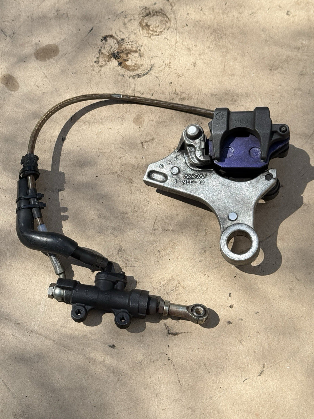 05-06 Honda CBR600RR OEM Rear Brake Assembly Caliper Master Cylinder Line Set