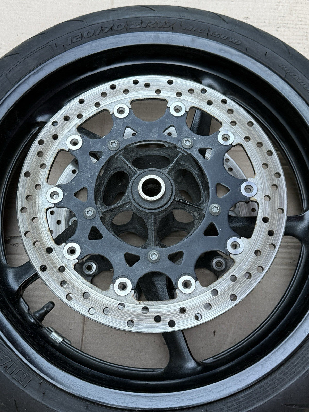 2007-2008 Yamaha YZF-R1 R1 OEM Front Wheel Rim Hub Straight 4C8 Factory2