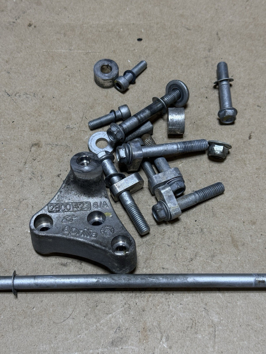 15-18 Aprilia RSV4 1000 OEM Engine Frame Mount Bolts Hardware Set