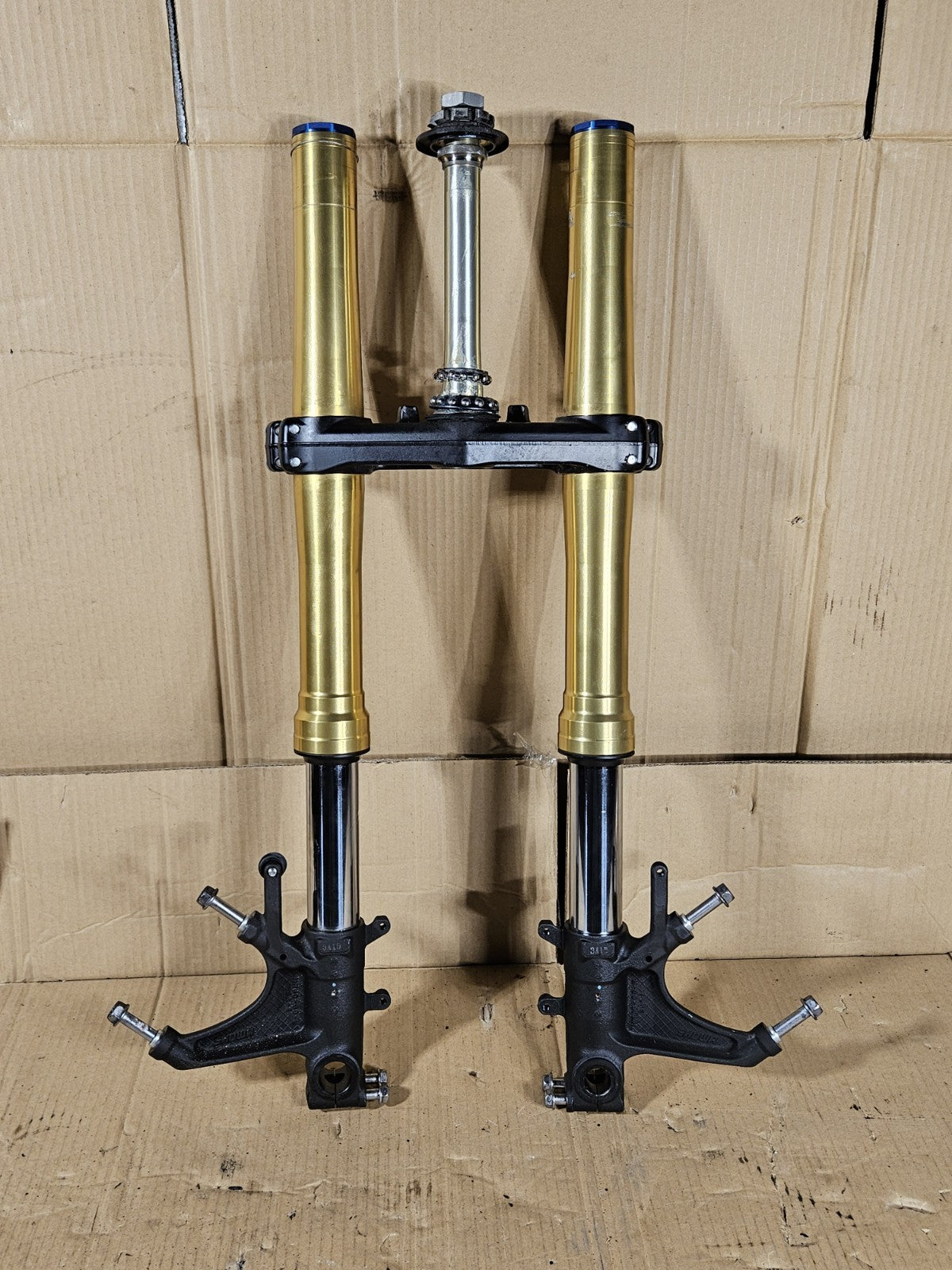 2013 Honda CBR600RR Front Forks Straight Gold Pair OEM 51410-MJC-A11 2013-20200