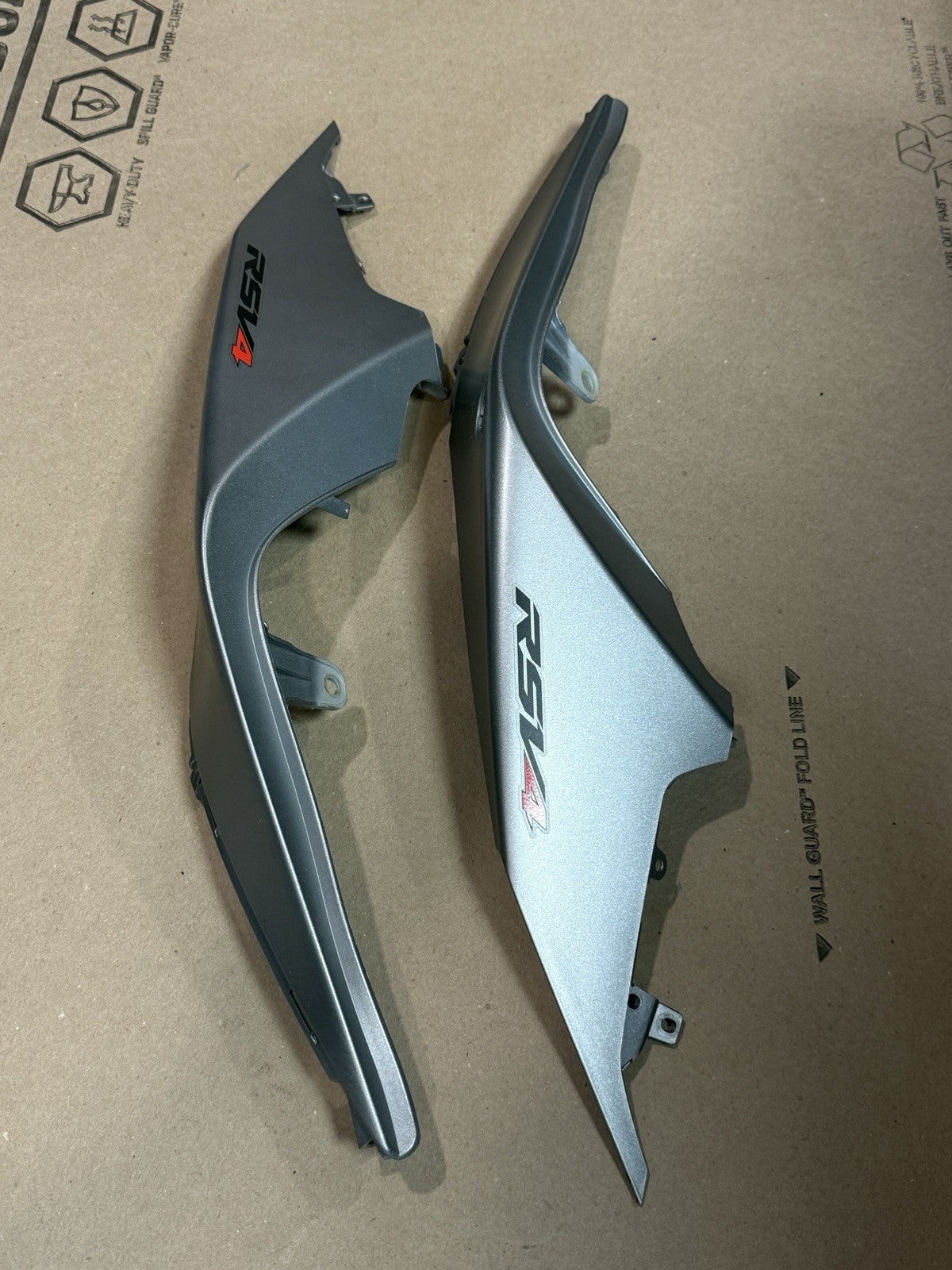 2021-2024 Aprilia RSV4 1100 Factory Tail Fairing Cowl Panel L&R Pair Silver OEM