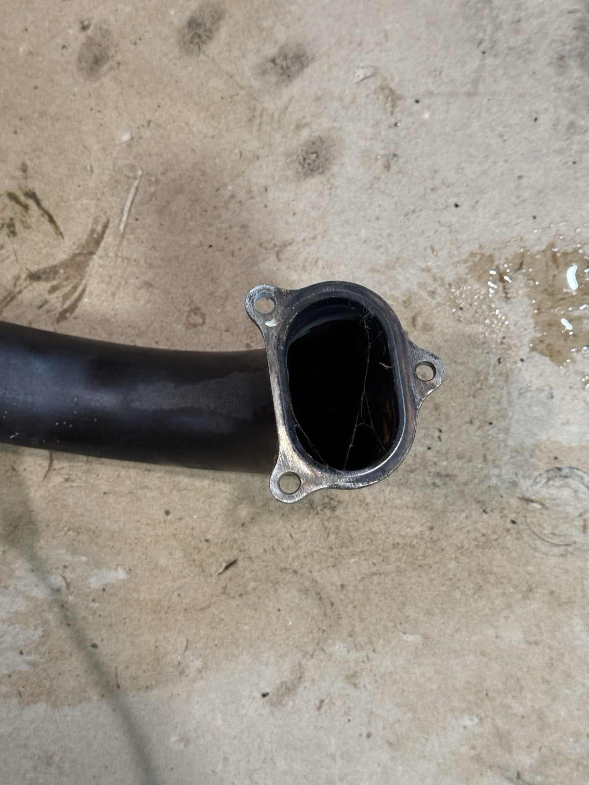 2011-13 Ducati 848 Evo 1098 1198 OEM Exhaust Headers Mid Pipe Assembly Straight