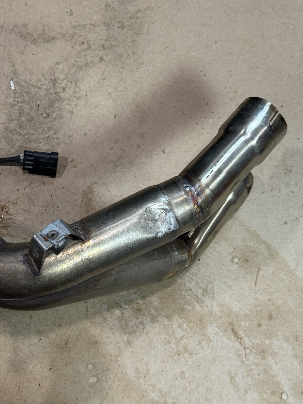 2011-13 Ducati 848 Evo 1098 1198 OEM Exhaust Headers Mid Pipe Assembly Straight