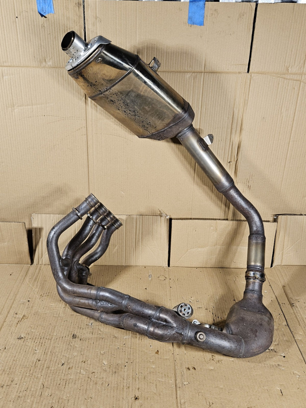 2013 Honda CBR600RR Exhaust Headers and Muffler with Headers OEM 18305-MJC-30521