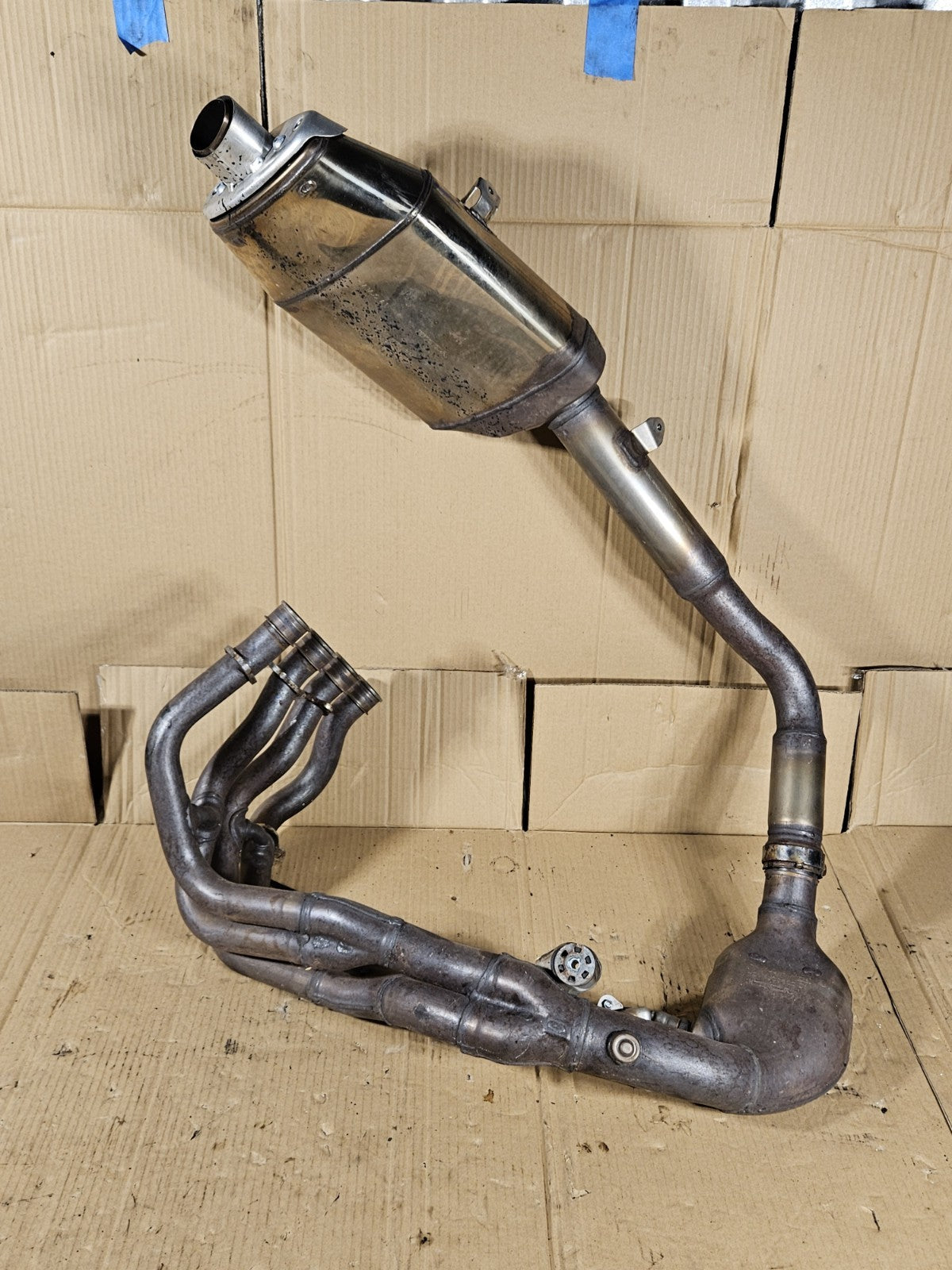 2013 Honda CBR600RR Exhaust Headers and Muffler with Headers OEM 18305-MJC-30521
