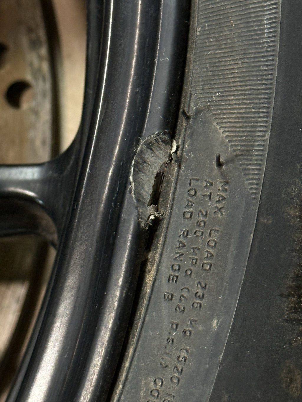 2011-13 Ducati 848 Evo 1098 1198 OEM Front Wheel Rim W/ Tire DENTED Damaged