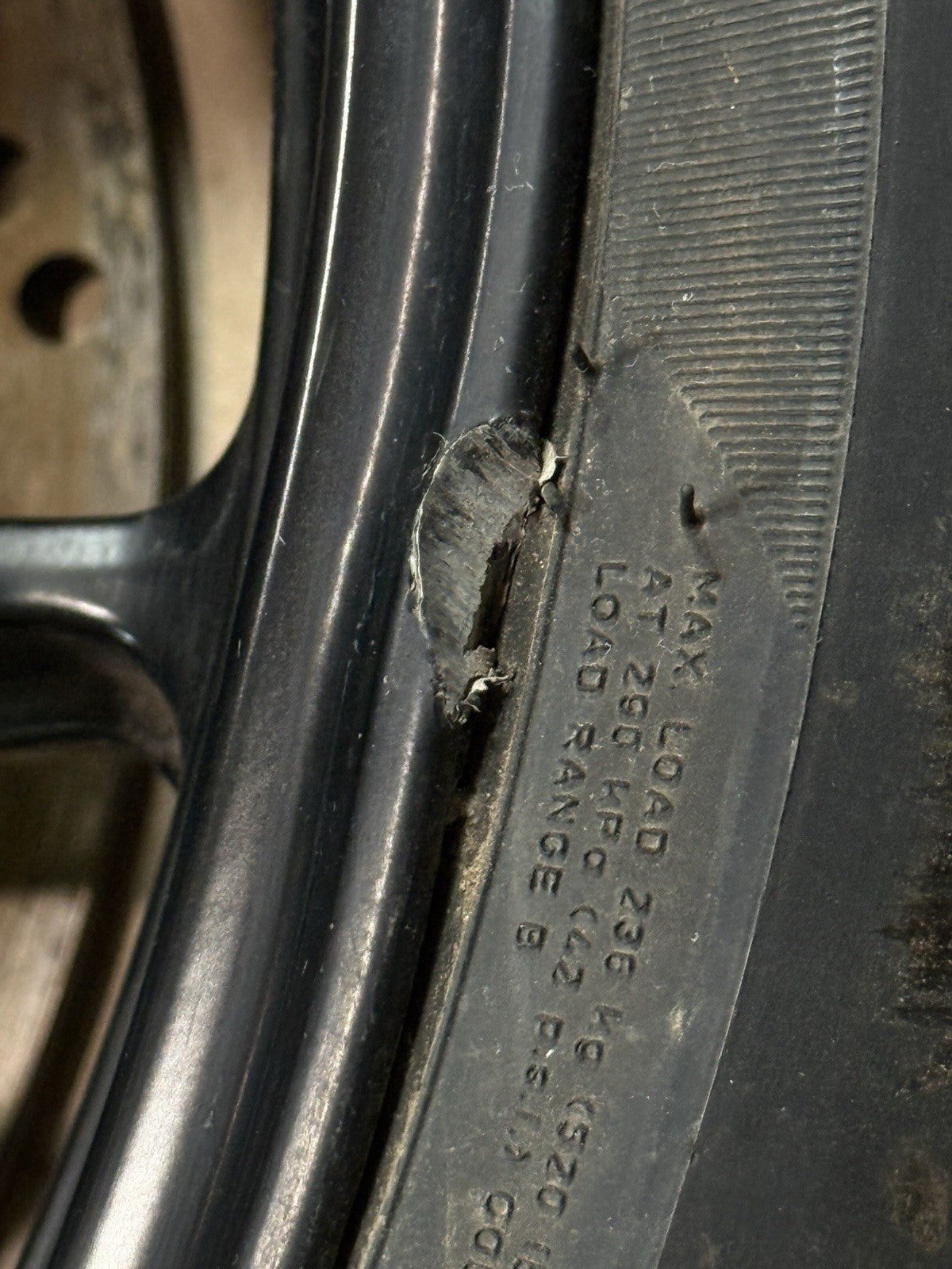 2011-13 Ducati 848 Evo 1098 1198 OEM Front Wheel Rim W/ Tire DENTED Damaged