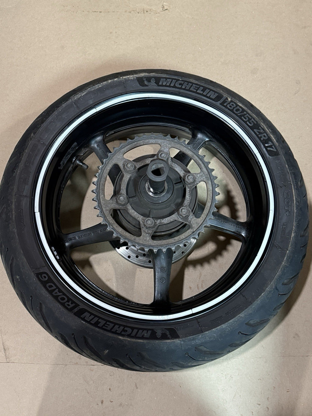 08-16 Yamaha YZF R6 YZFR6 OEM Front Rear Wheels Rims Rotors Sprocket Hub
