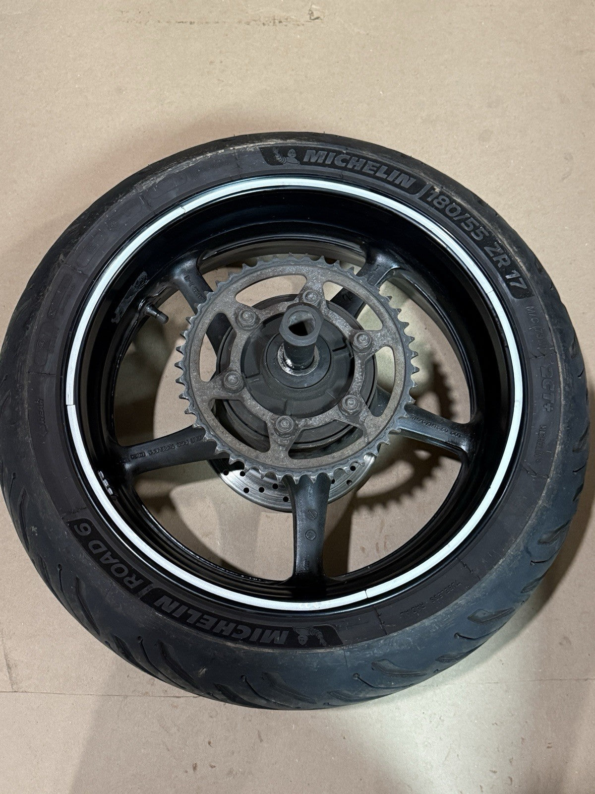 08-16 Yamaha YZF R6 YZFR6 OEM Front Rear Wheels Rims Rotors Sprocket Hub