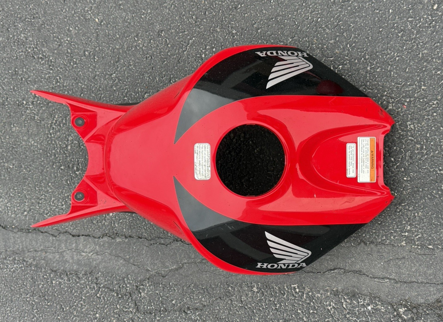 2006-2007 Honda CBR1000RR OEM Gas Tank Cover Red Fairing Trim