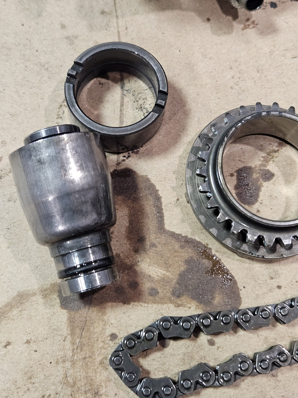 04-07 Honda CBR1000RR Engine Oil Pump Chain Gears OEM Motor 2004 2005 2006 2007