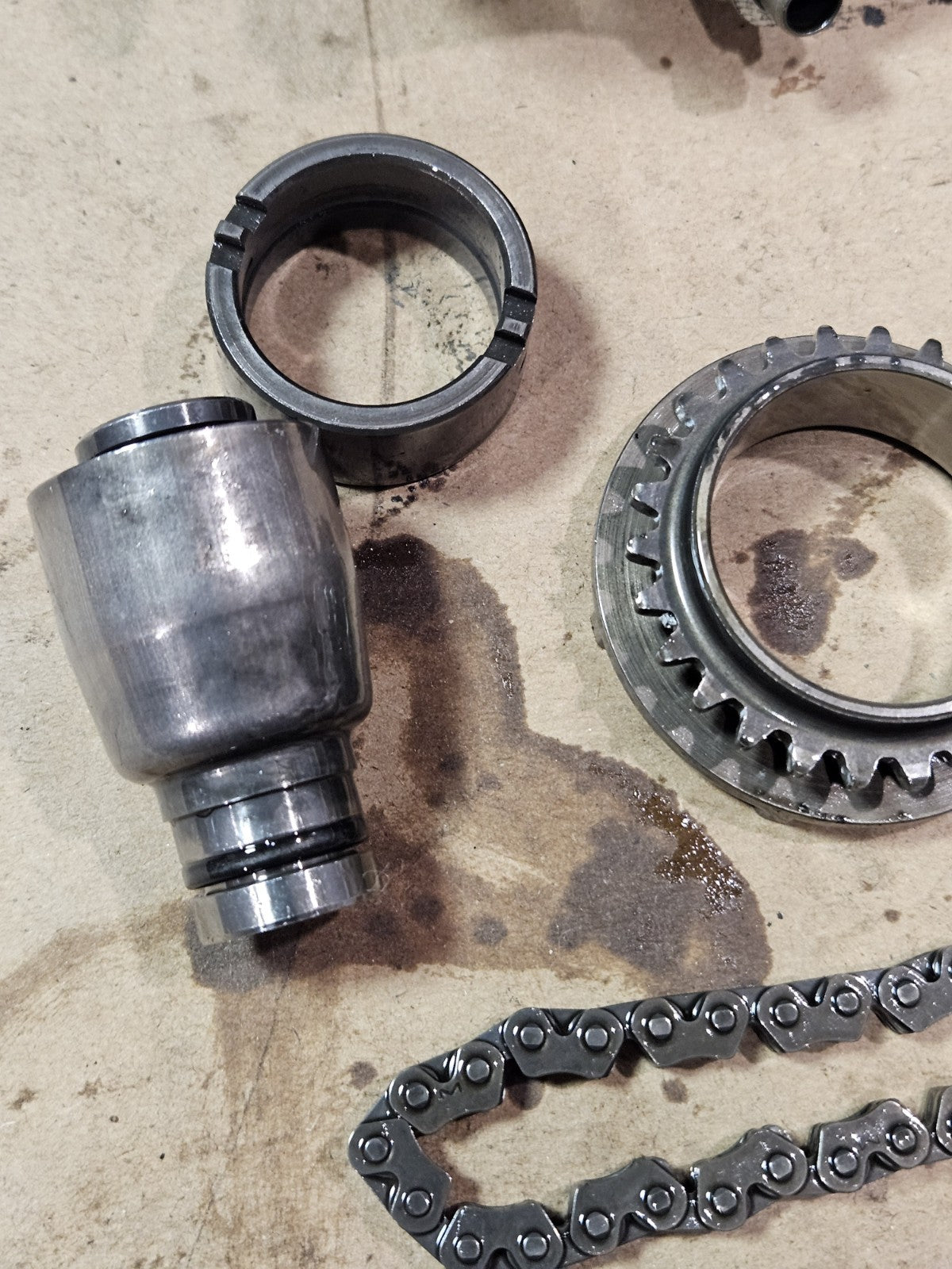 04-07 Honda CBR1000RR Engine Oil Pump Chain Gears OEM Motor 2004 2005 2006 2007