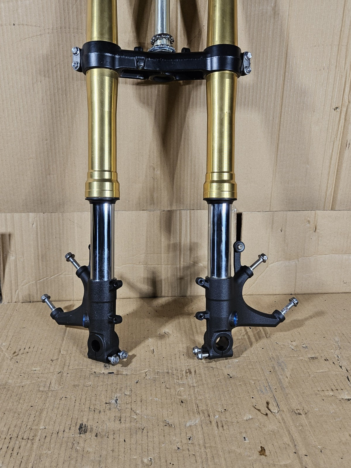 2013 Honda CBR600RR Front Forks Straight Gold Pair OEM 51410-MJC-A11 2013-202014