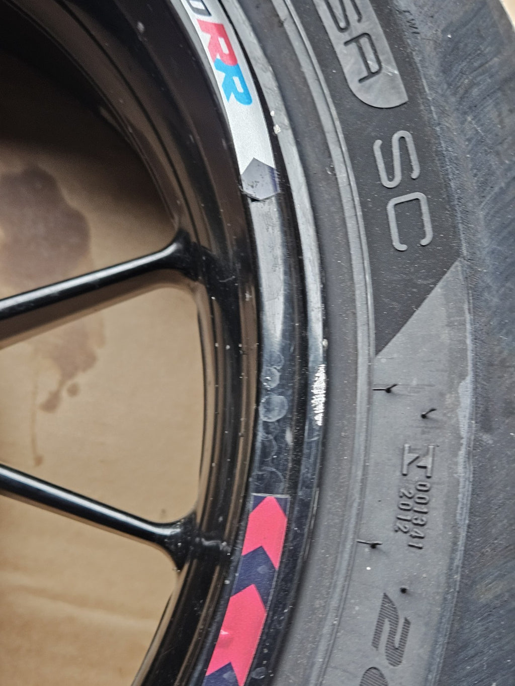 09-14 2014 BMW S1000RR OEM Rear Wheel Rim Factory Wheel Damaged