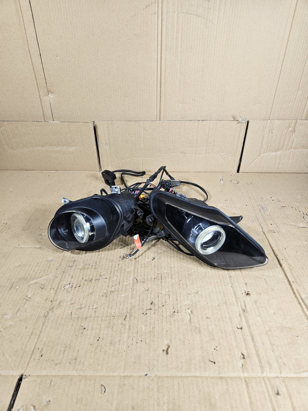 2012 BMW S1000RR Aftermarket Halo Headlight Assembly Angel Eye Front Head Light0